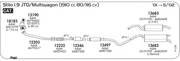 SIGAM FI338 Exhaust System